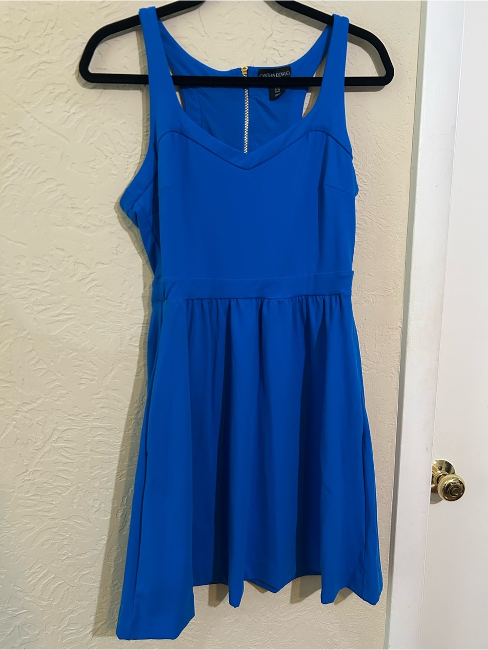Cynthia Rowley Royal Blue Fit & Flare Dress size 6